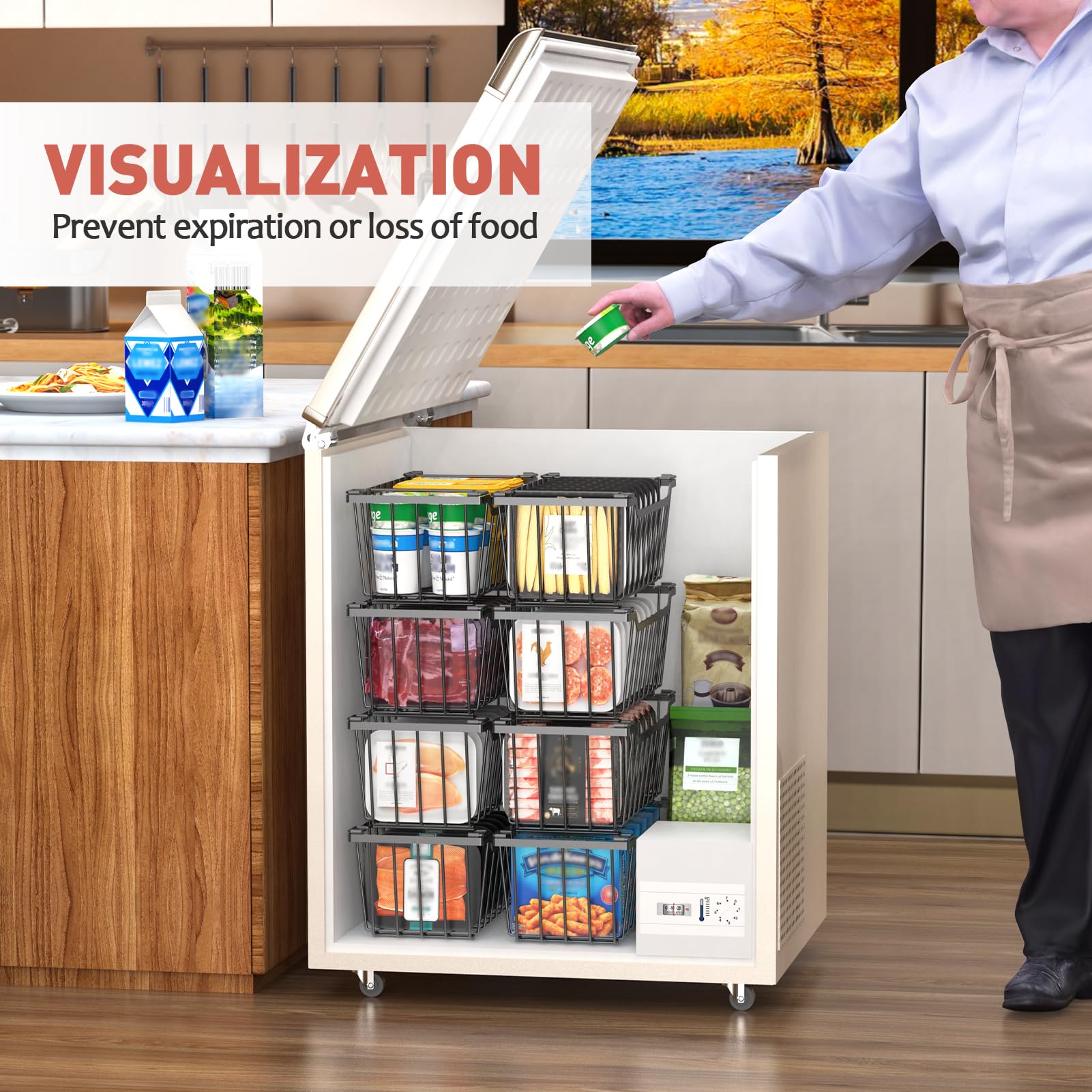 Goovilla bin is versatile for kitchen, bathroom, and pantry storage.