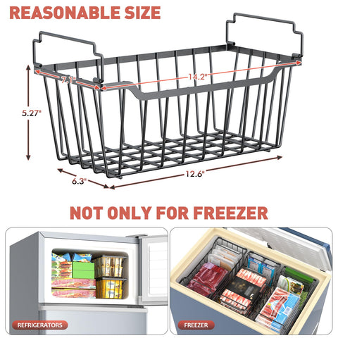 Goovilla freezer bin stackable-design saves vertical space for organized freezers.
