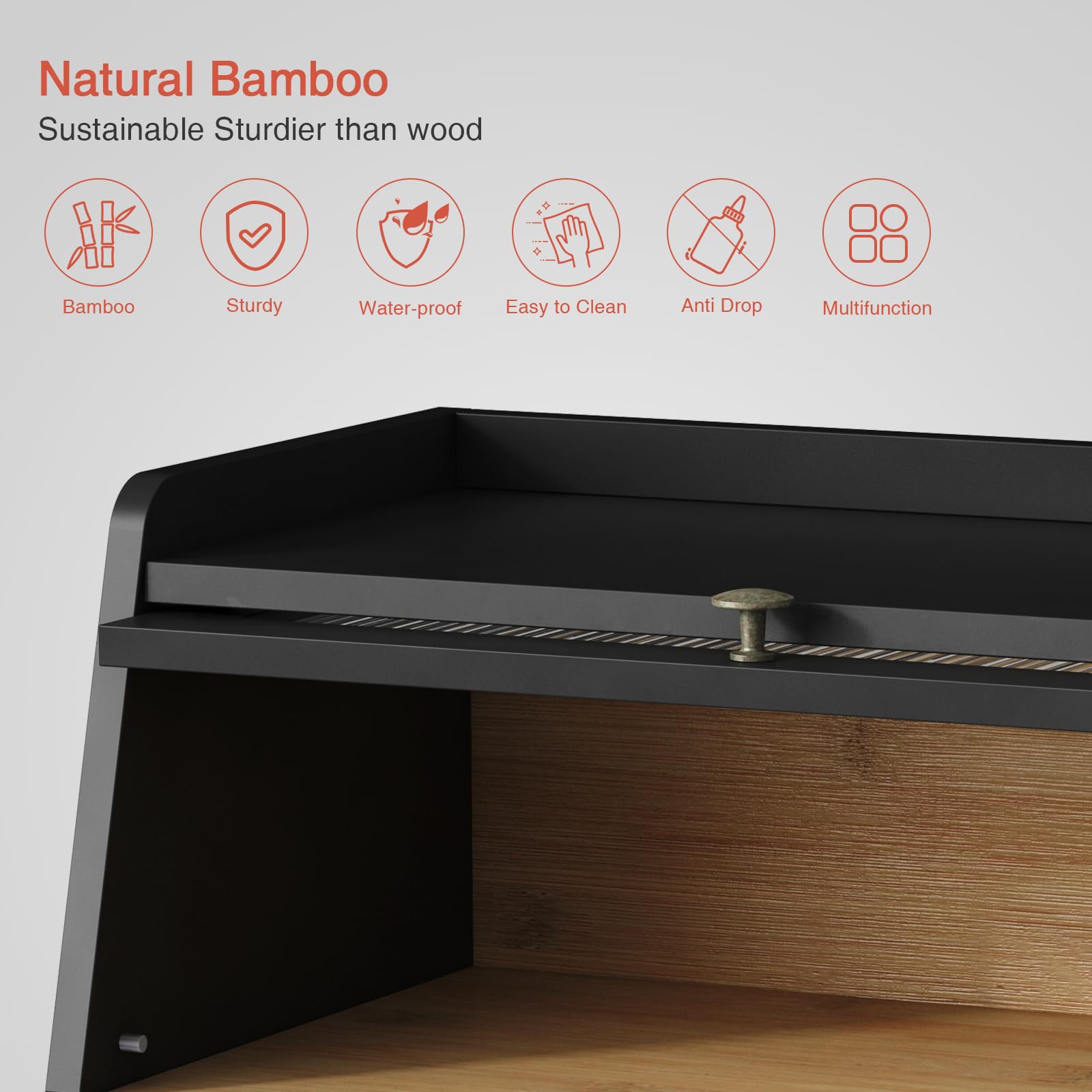 Goozii assembly kit and rubber feet for stable countertop placement