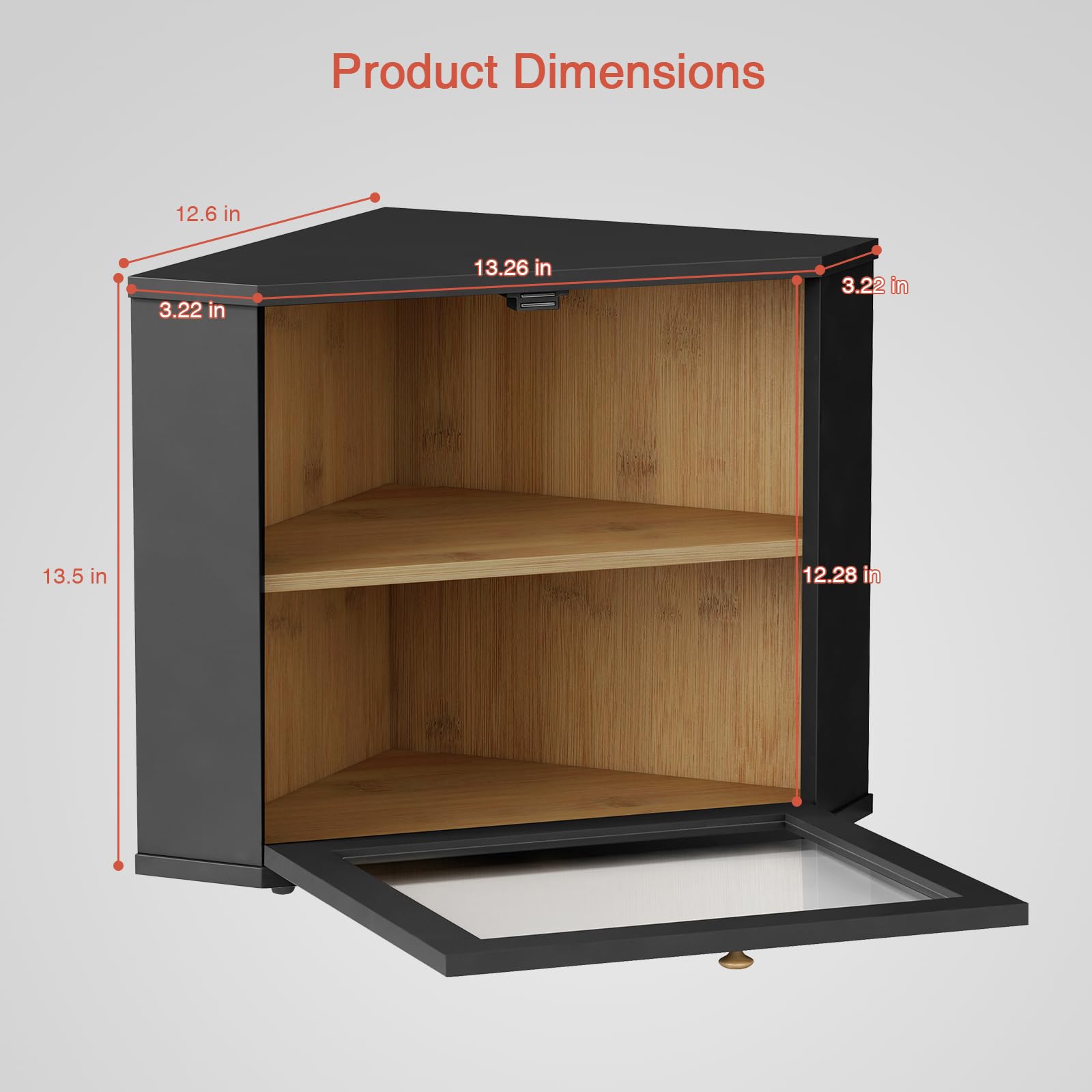 Goozii acrylic window door for quick content visibility.