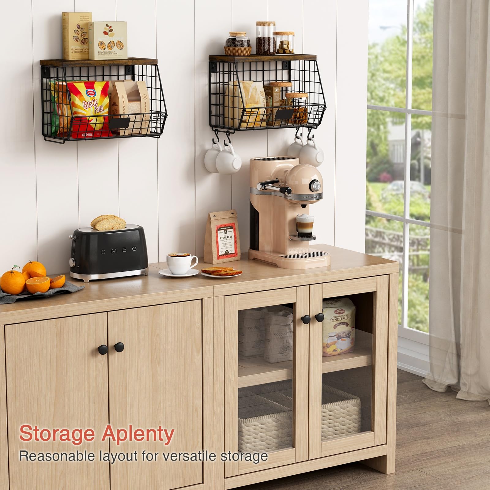 Goozii potato onion storage bin with banana hook easy access and organized pantry