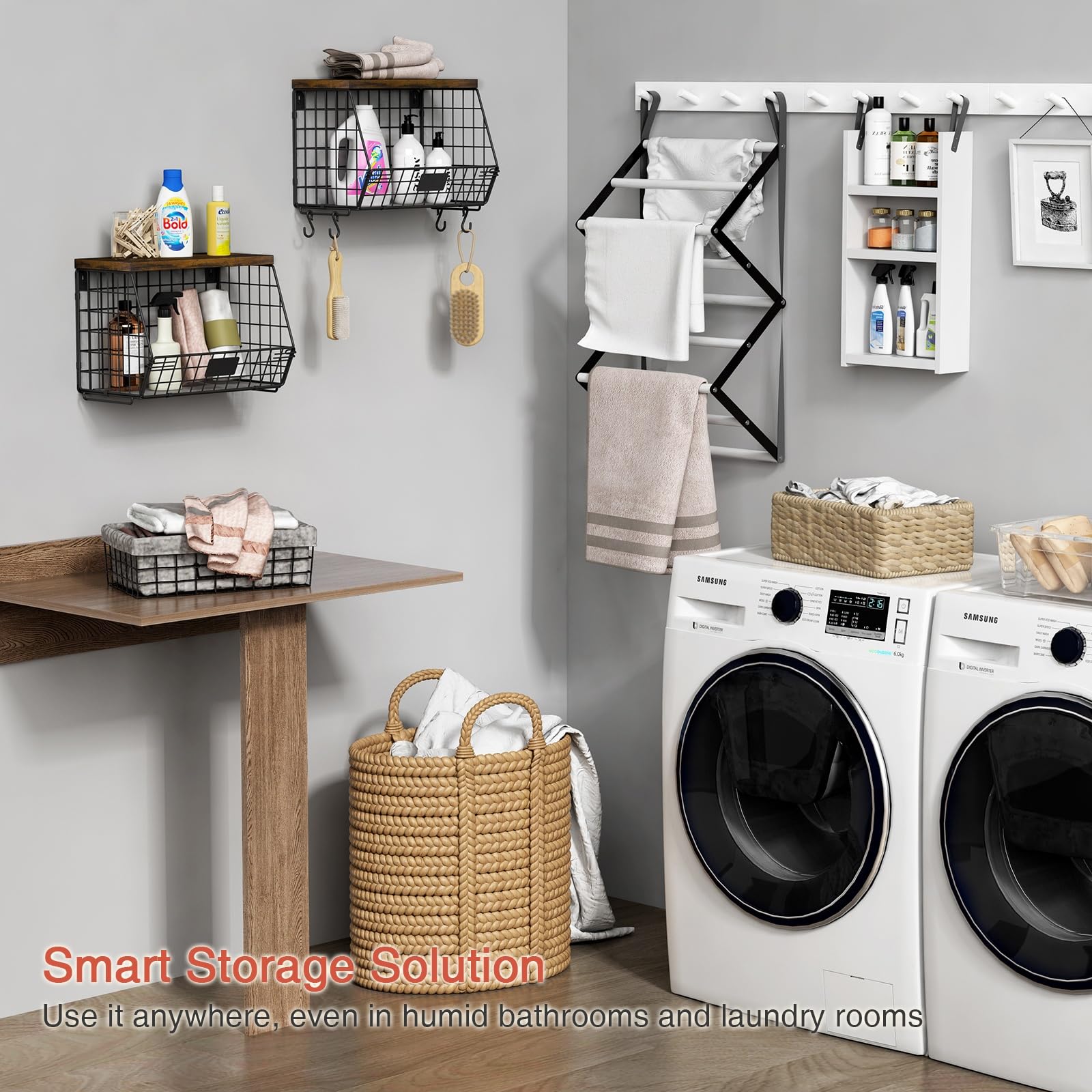 Goozii space-saving design suits the kitchen pantry or bathroom for tidy storage