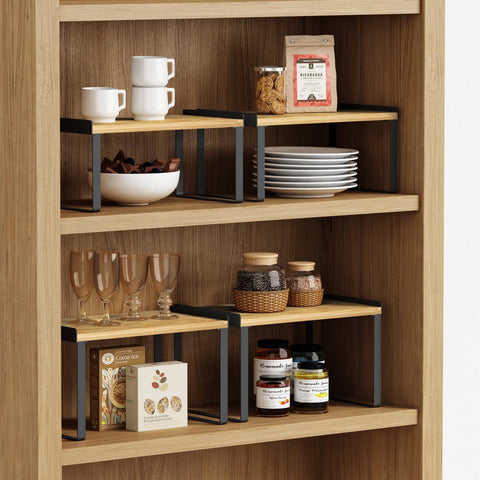 Goozii large-riser with lip supports stable vertical stacking for plates and cups.