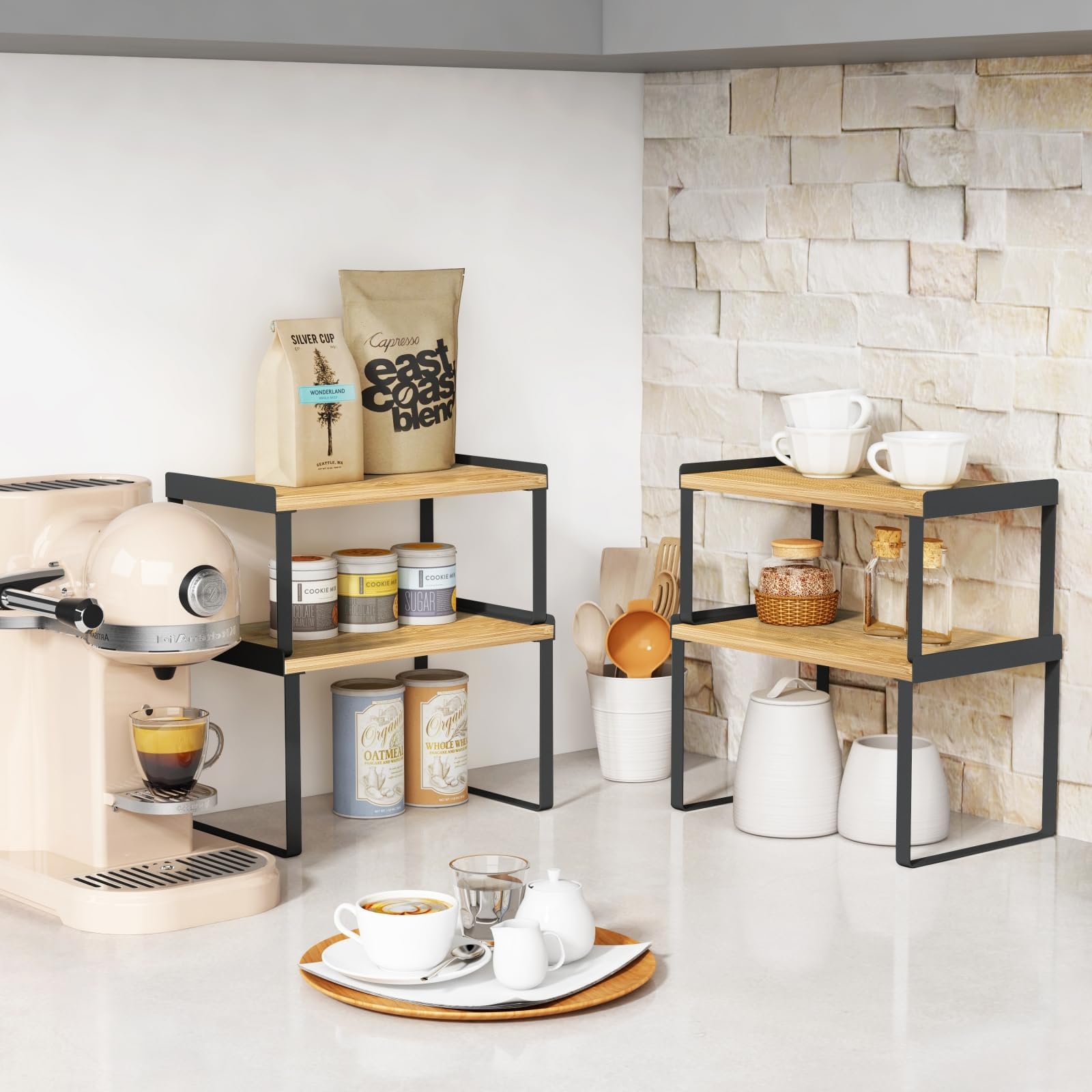 Goozii small-riser stackable design helps maximize cabinet space.