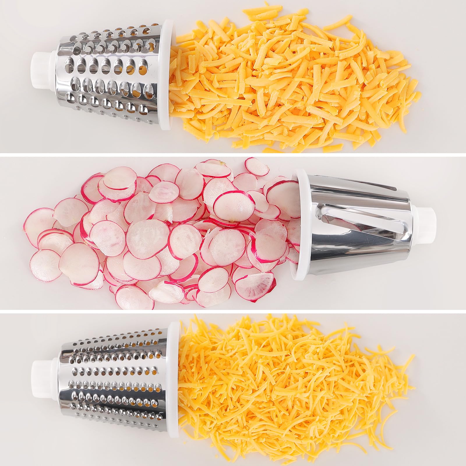 GORCI transparent barrel shows grated texture as you work.