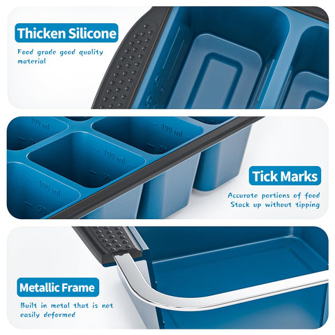 GORCI tray convenient for freezing herbs, coffee, or puree portions.