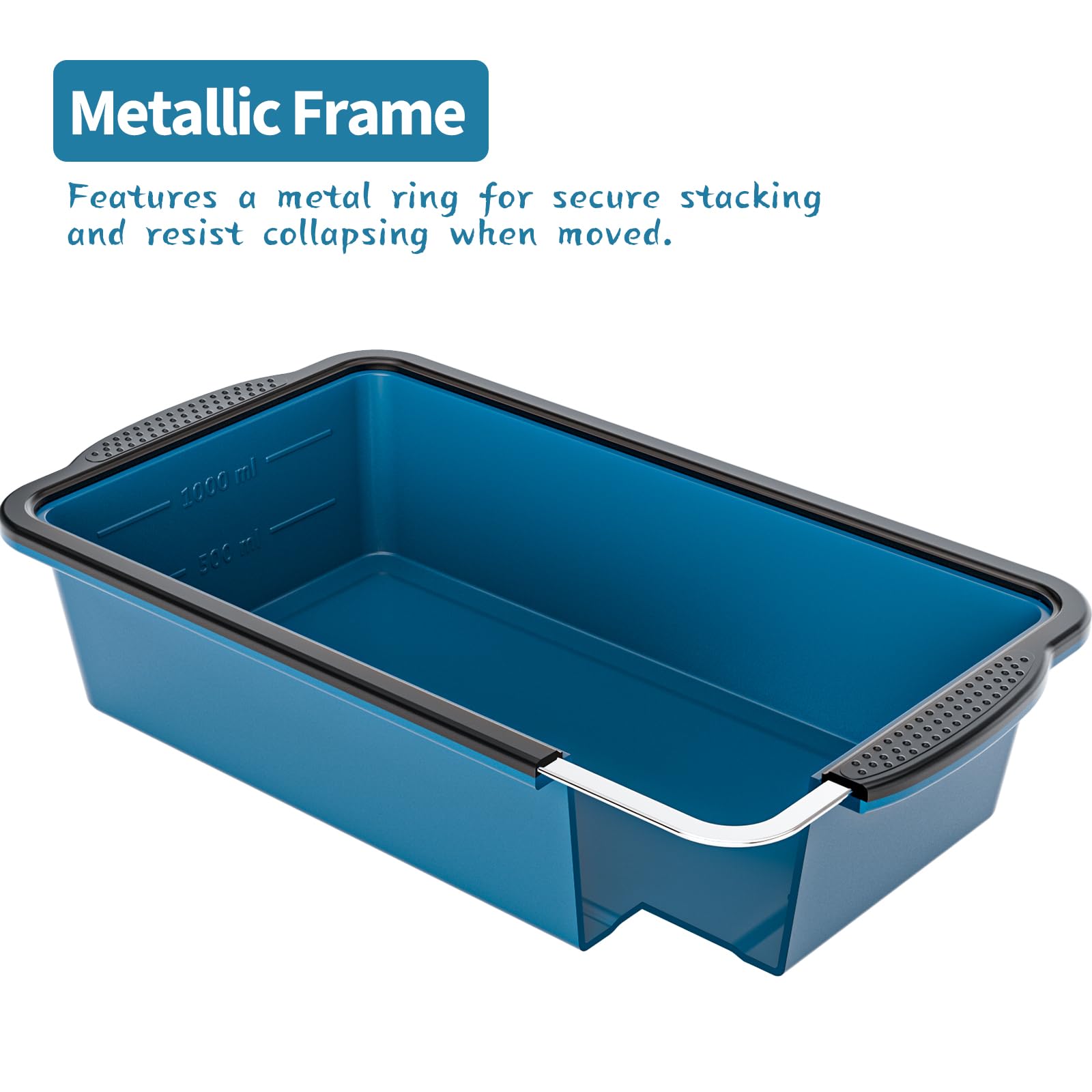 GORCI large four cup freezer tray pop out for portioning