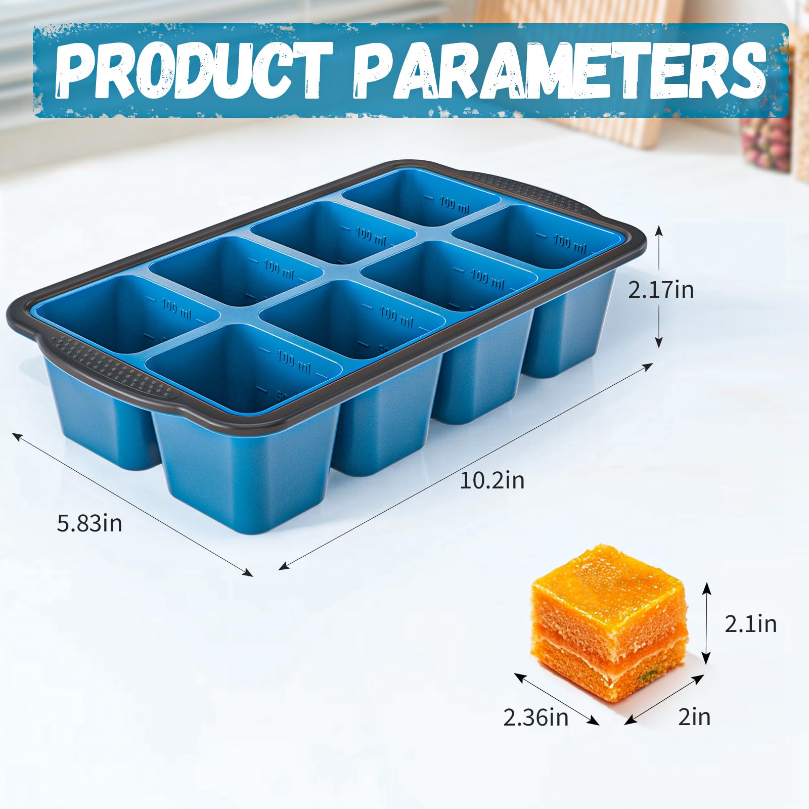 GORCI versatile mold can be used for baking or freezing various foods.