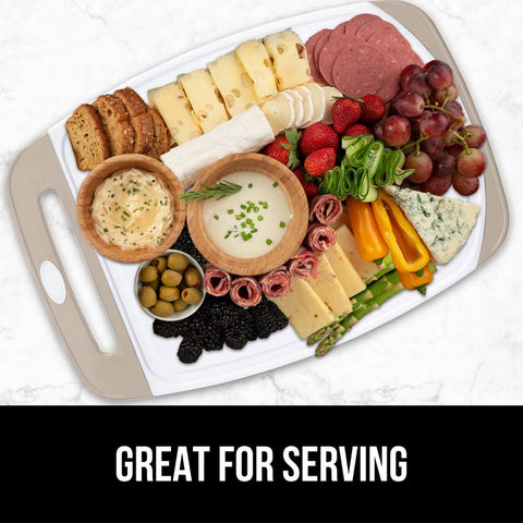 GORILLA GRIP durable boards withstand dishwasher cycles for lasting performance.