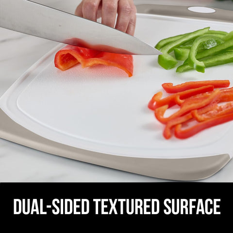 GORILLA GRIP set of 3 large boards in almond color for versatile tasks.