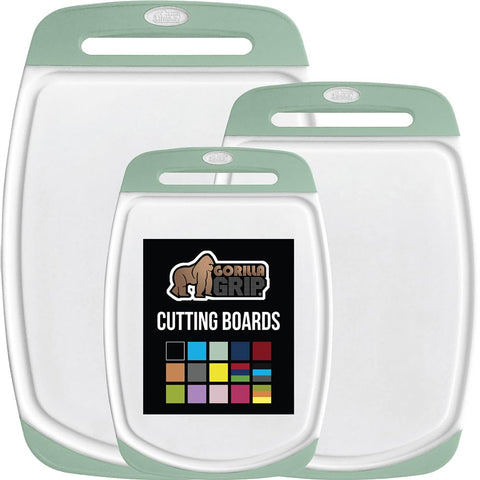 GORILLA GRIP BPA-Free reversible cutting boards large mint ideal for meal prep