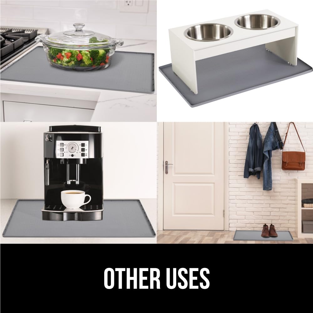 GORILLA GRIP cabinet protection mat doubles as a drawer liner.