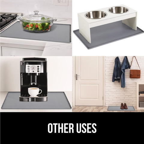 GORILLA GRIP cabinet protection mat doubles as a drawer liner.