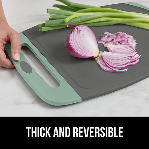 GORILLA GRIP cutting board dishwasher safe for easy cleaning.