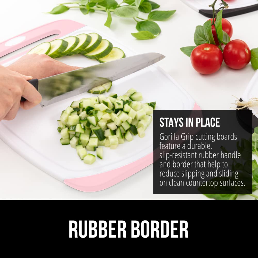 Gorilla Grip 11.8x8 inch board provides compact kitchen option