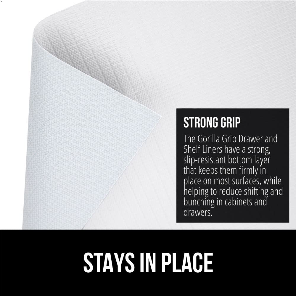 Gorilla Grip DripGuard cabinet protector shields interiors from stains and moisture.