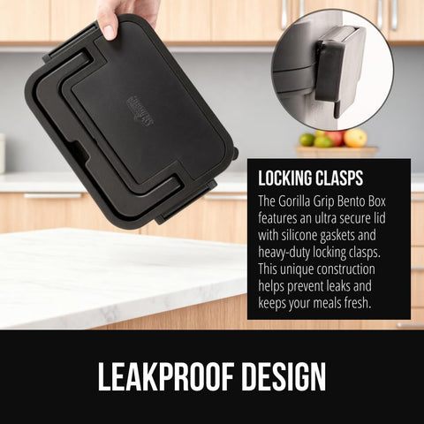 GORILLA GRIP freezer-safe and top-rack dishwasher-safe for easy cleanup.
