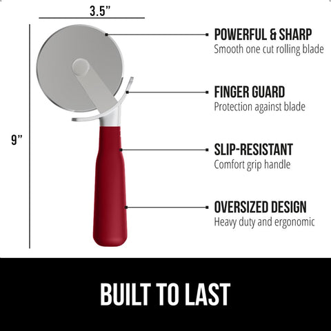 GORILLA GRIP 9-inch cutter showing slip-resistant ergonomic handle