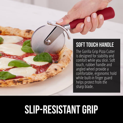 GORILLA GRIP large design for stability while cutting pizza