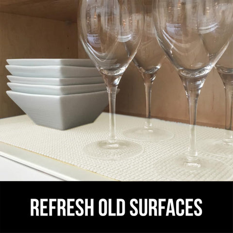 Gorilla Grip powerGRIP liner in the kitchen, quick to trim for a precise fit.