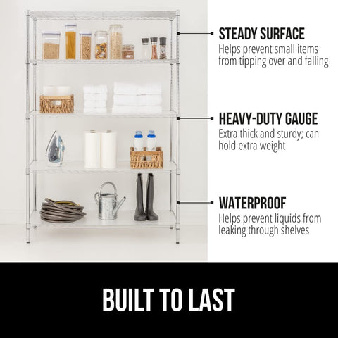 Gorilla Grip ShelfGuard curved corners ensure precise fit on standard shelves