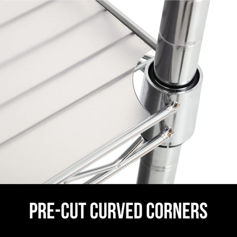 Gorilla Grip ShelfGuard kitchen cabinet organization with clear liner