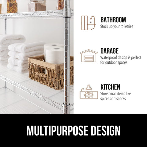 GORILLA GRIP ShelfGuard liner ideal for kitchen and pantry organization.