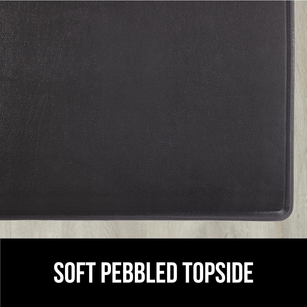 GORILLA GRIP soft pebbled topside provides comfortable feel underfoot.