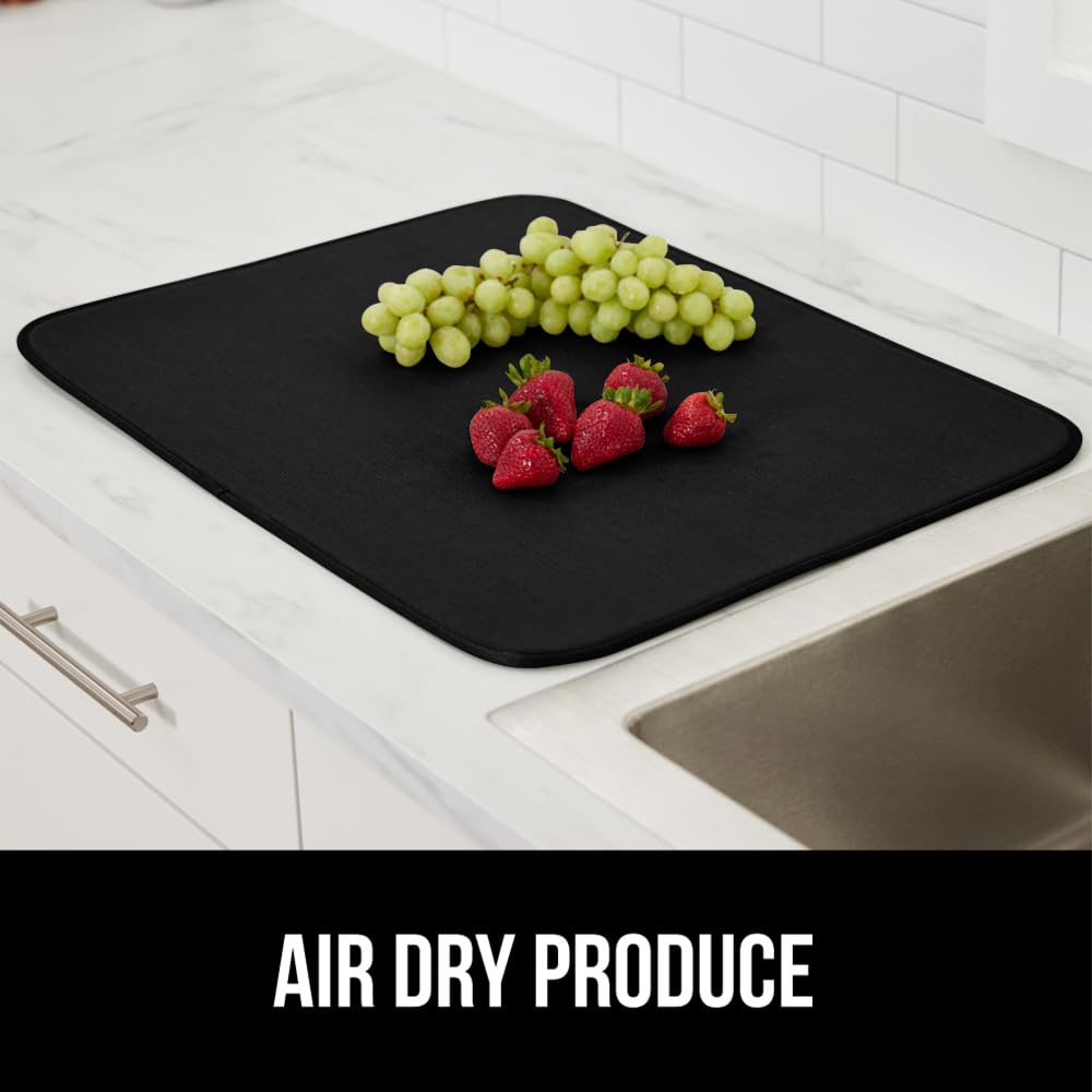 Gorilla Grip Ultra large mat accommodates bowls, mugs, and pots.