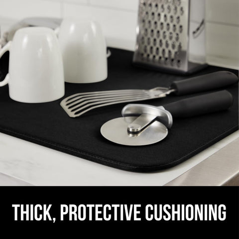 Gorilla Grip Ultra stain resistant material stays cleaner between uses.