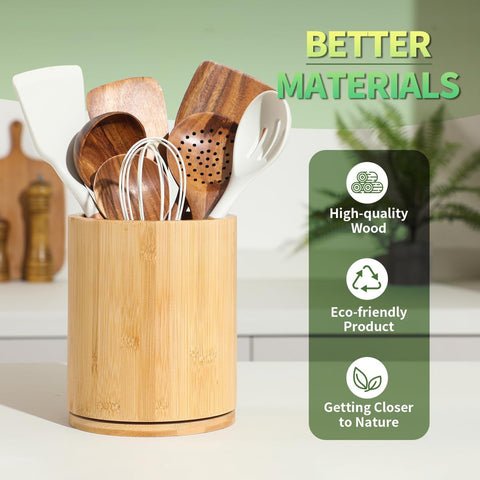 Gorsent bamboo wood design adds farmhouse style to kitchen counters.