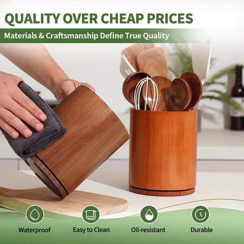 Gorsent easy-clean utensil holder for daily kitchen use.