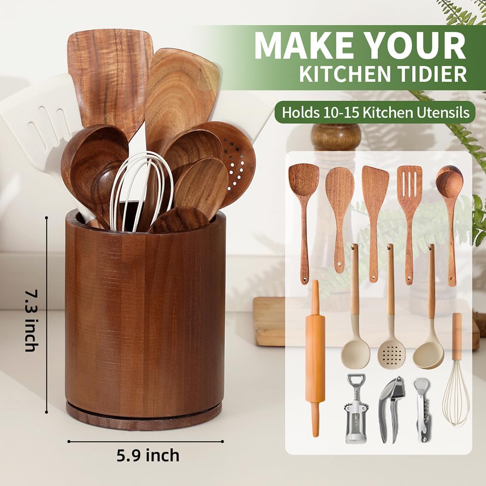 Gorsent walnut-finish pine wood design complements kitchen decor.