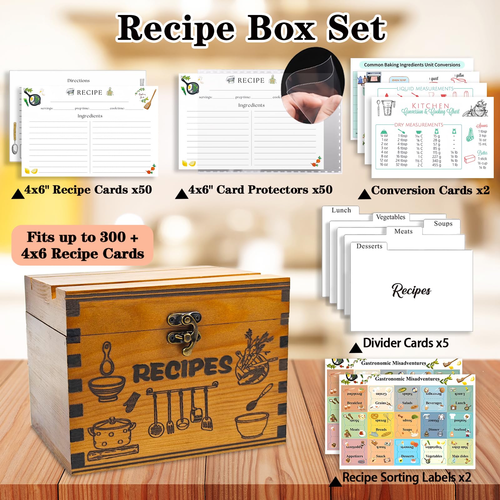 GoShambar includes 50 recipe cards and protective sleeves to guard against spills