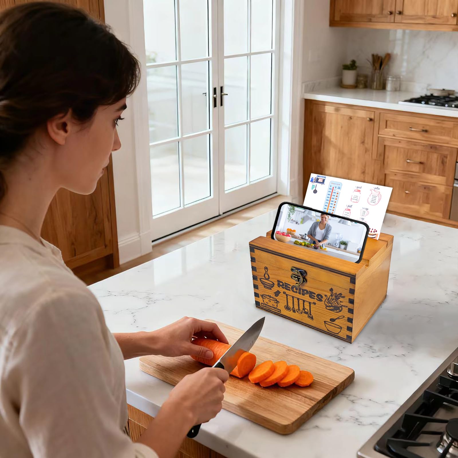 GoShambar compact wooden box fits neatly on countertops