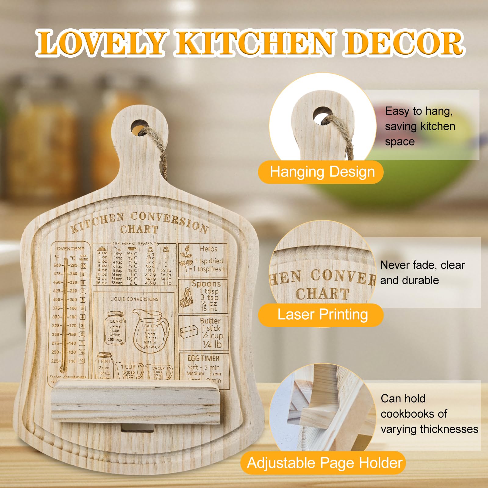 GoShambar cookbook stand with tablet display aids hands free viewing