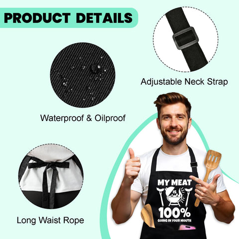GOSJINNK adjustable neck strap for comfortable cooking