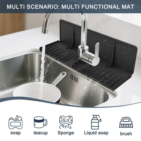 Gosmol drainage angle promotes fast water runoff and quick drying