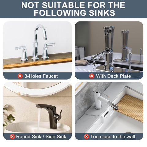 Gosmol high-wall faucet mat protecting wall behind the faucet