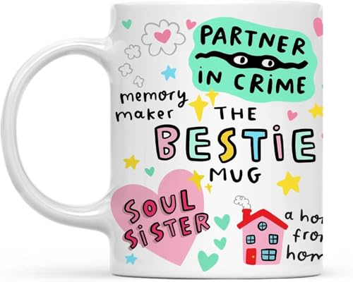 Gossby Bestie mug back design completes a two-sided gift for her