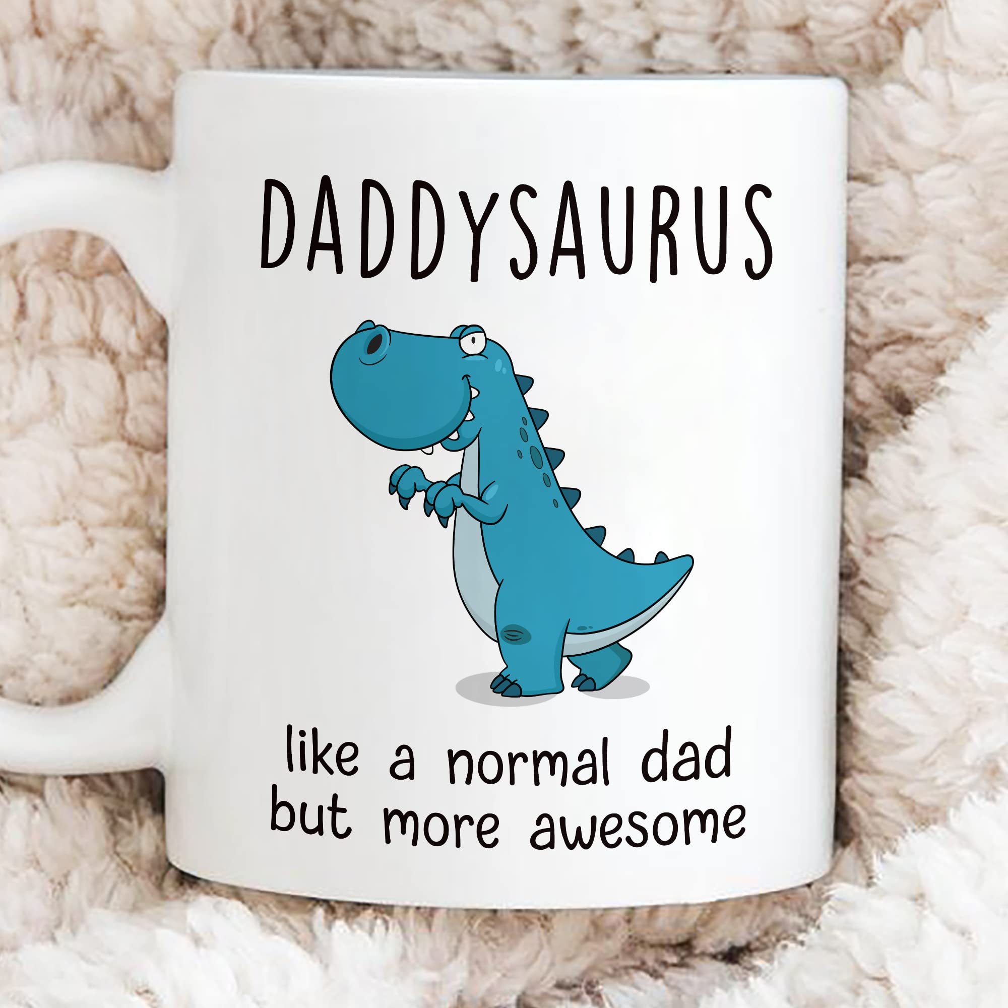 Gossby DADDYSAURUS mug with dinosaur design, playful gift idea for Father's Day