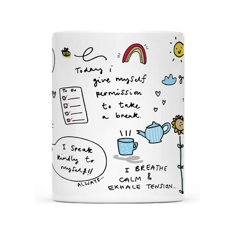 Gossby Mom Affirmation Coffee Mug back view showcasing the message