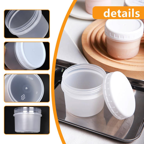 Compact 5oz jar size ideal for portioning sauces and dressings.