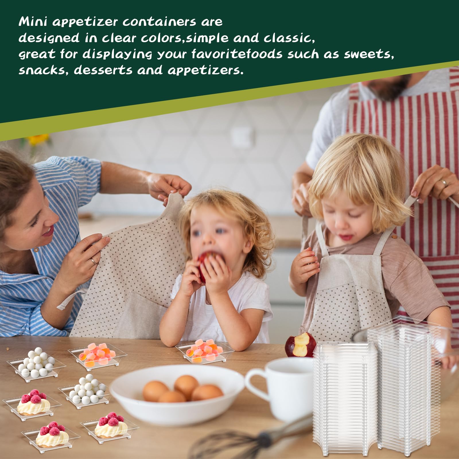 GothaBach polystyrene mini plates simplify setup and cleanup.