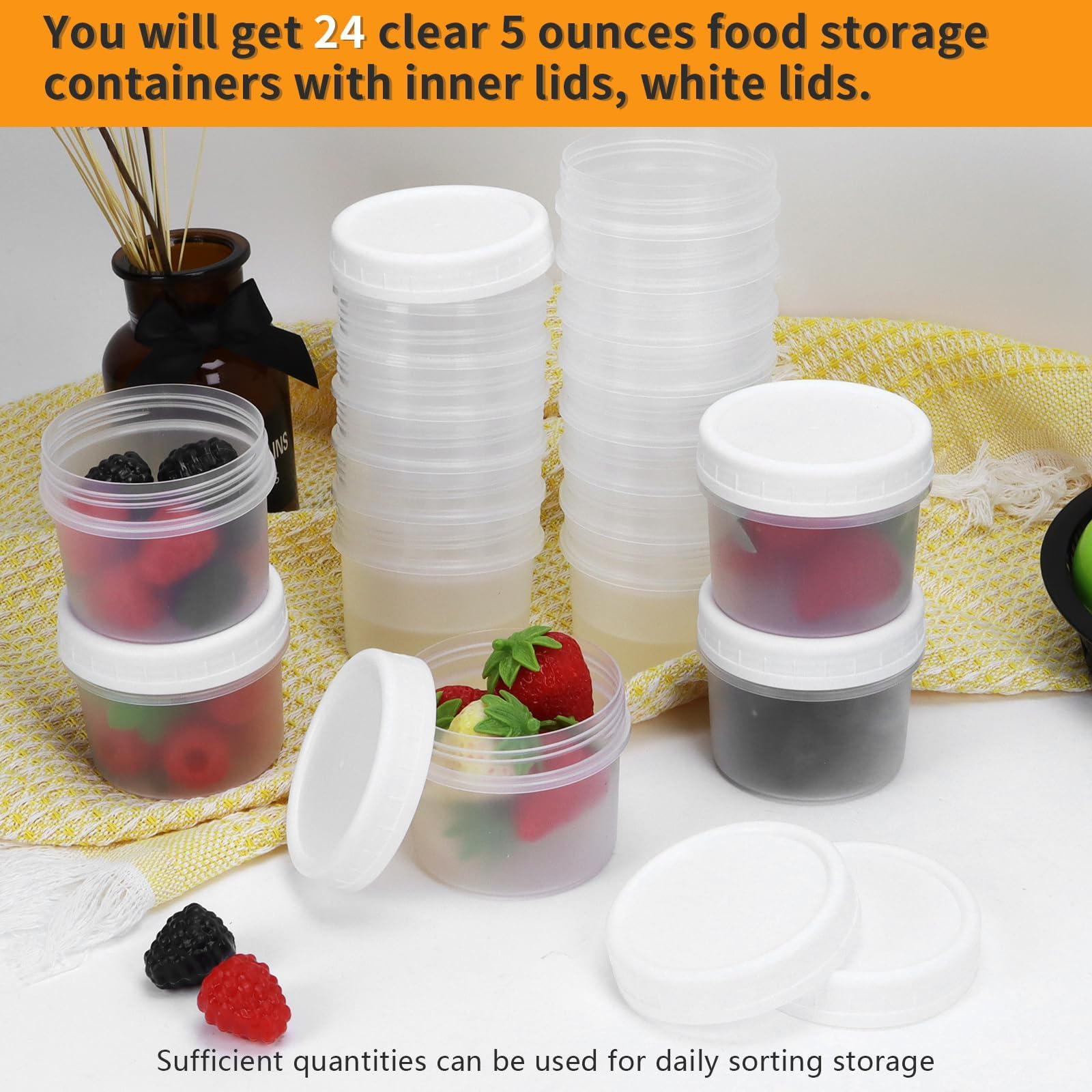 Stackable design saves cabinet space and keeps kitchen tidy.
