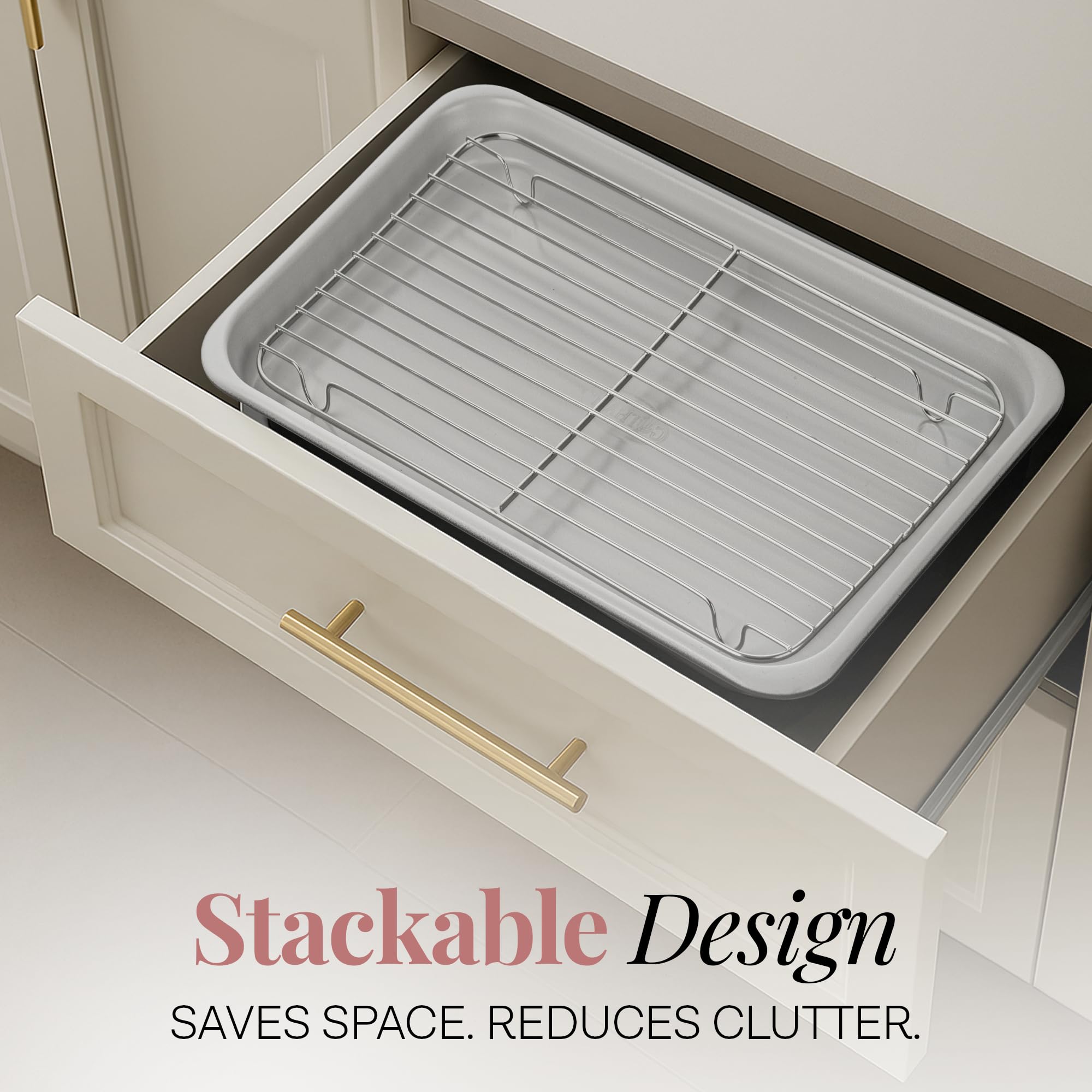 Gotham Steel 12-cup muffin pan offering easy release and even browning.
