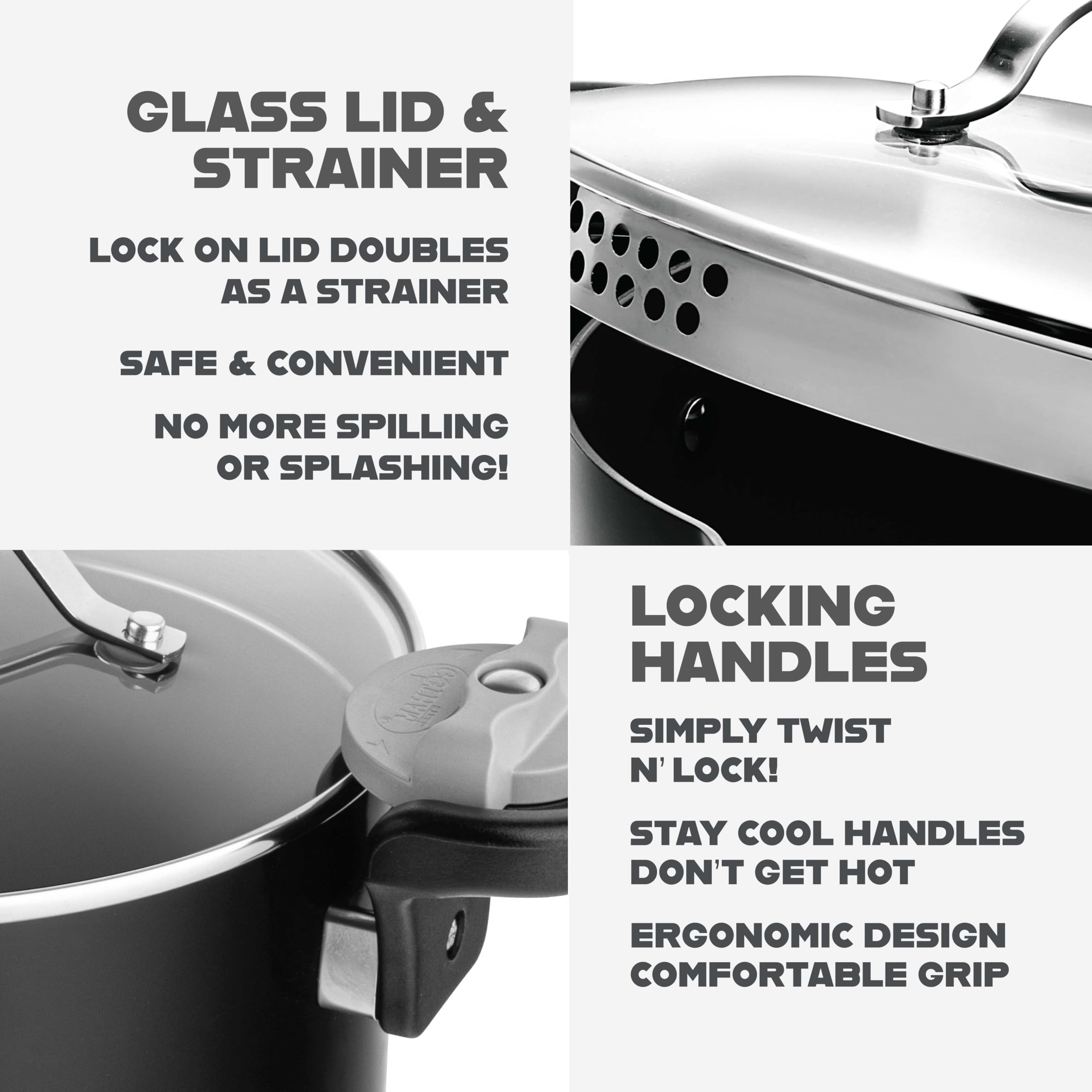 Gotham Steel ceramic nonstick coating for effortless food release