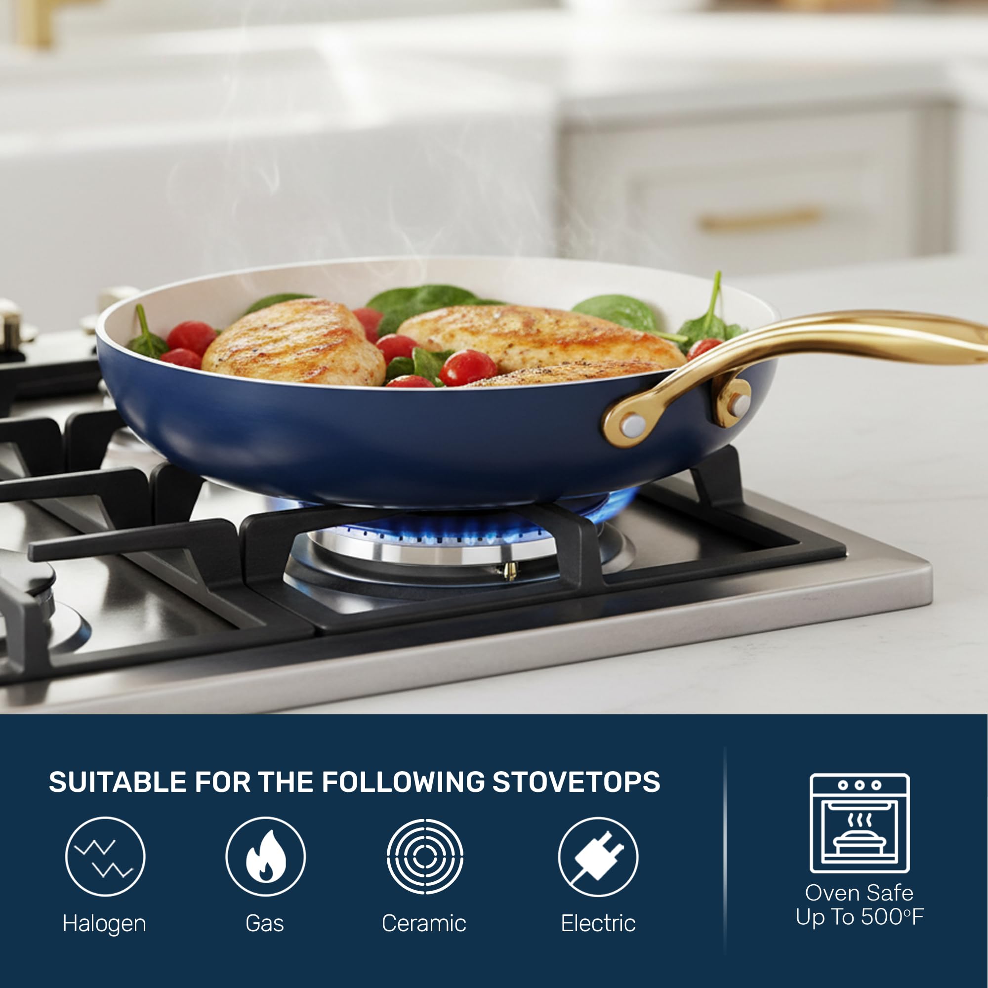 Gotham Steel 5-piece nylon utensil set for nonstick cookware protection