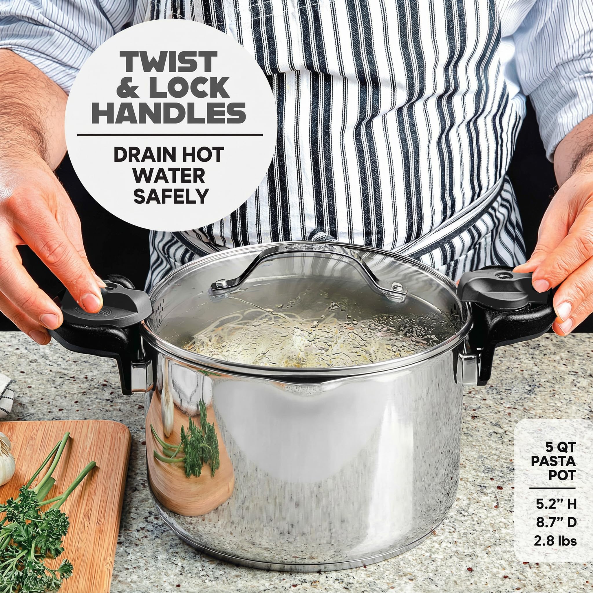 GOTHAM STEEL ultra-nonstick ceramic coating for effortless food release