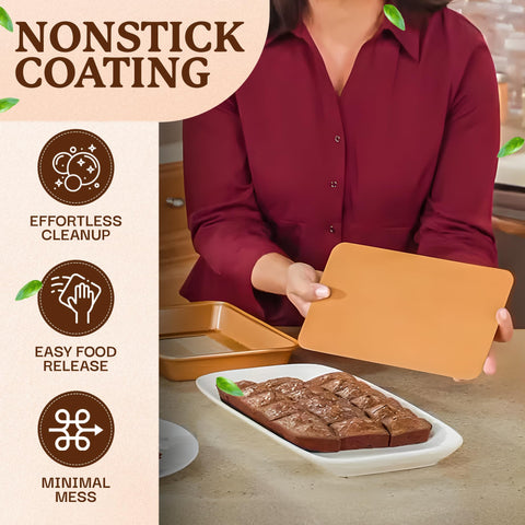 Gotham Steel XL nonstick coating ensures easy release of baked goods